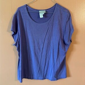 Coldwater Creek Purple Short Sleeve T-Shirt Women’s Size XL